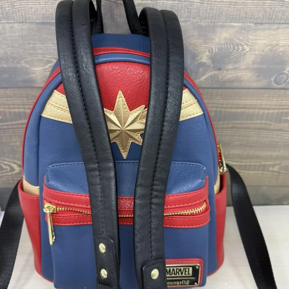 Loungefly Captain Marvel Classic Cosplay Mini Backpack